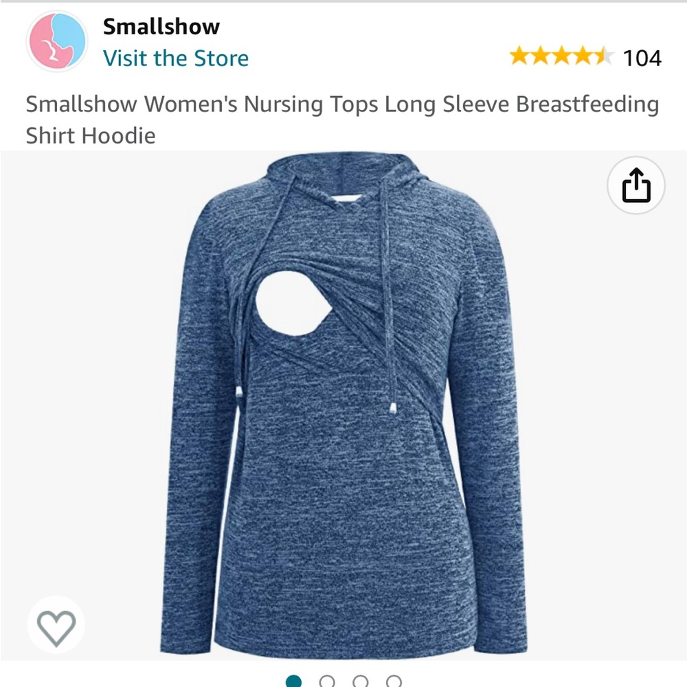 Long-sleeve nursing hoodie, EUC